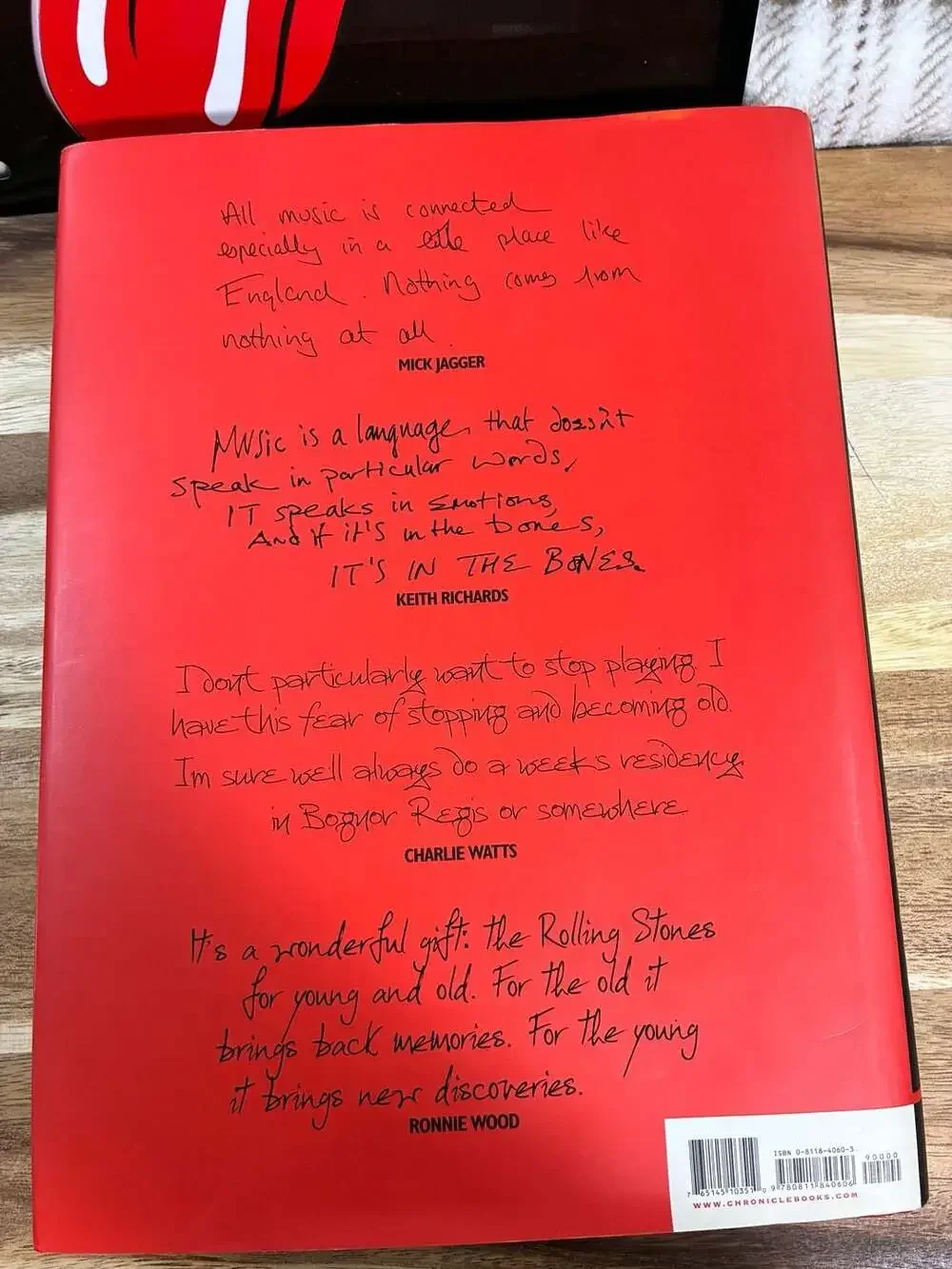 According To The Rolling Stones Hardcover Book And Metal License Plate